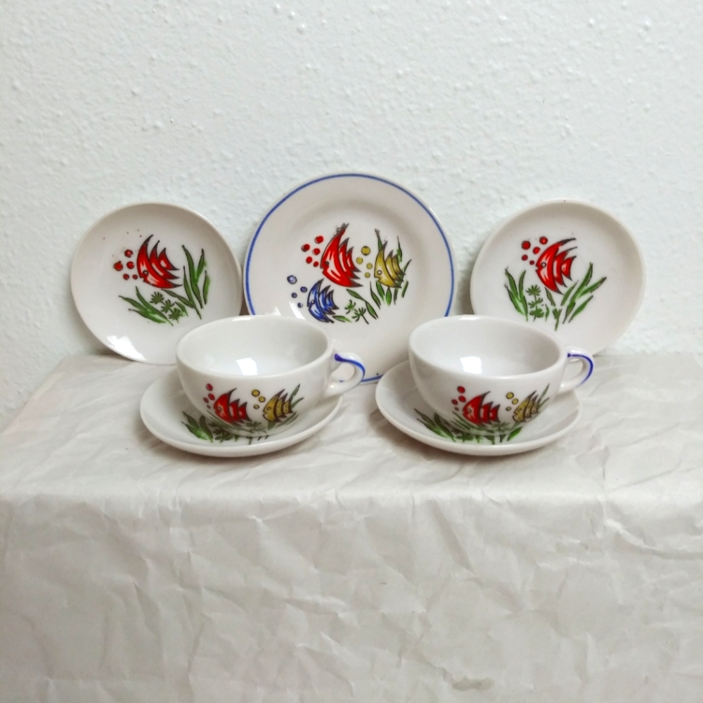 Hand Painted Vintage Miniature Tea Porcelain Made In Japan Collectibles